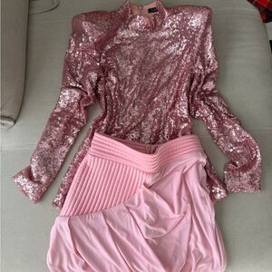 Zhivago Pink Quilted Dress